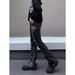 Vintage High-Waisted Flared Jeans – 70s Retro Pleated Denim For Men & Women (S-3XL, Washed Black, Stacked Silhouette)_mkmklike.com