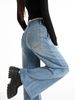 Women's Non-tight Flared Jeans, 2026 Spring New Style, High-waisted, Slimming, Wide-leg, For Petite Individuals,_mkmklike.com