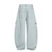 American Multi-Pocket Scimitar Jeans For Men Loose Design High Street Workwear Style Wide-Leg Floor-Length Pants_mkmklike.com