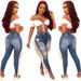 European And American Casual Ripped Tassel Jeans Fashionable Personality Street Trend Denim Trousers_mkmklike.com