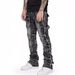 Men's Clothing Men's Denim Workwear Straight Pants Fashion Ins Hot Selling Elastic Patch Denim Layered Flared Men's Pants_mkmklike.com