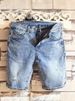 Men's Slim Fit Stretch Denim Shorts – Distressed Blue Washed 5-Inch Casual Shorts With Straight Leg Opening_mkmklike.com