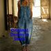 Vintage Distressed Denim Jumpsuit For Women – Relaxed Fit With Adjustable Buckles, Retro Oversized Romper_mkmklike.com