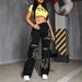 Women's Loose Straight Leg Jeans Ripped Printed Long Pants Relaxed Everyday Wear Versatile Comfortable Feshion Trend_mkmklike.com