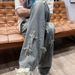 Men's Clothing Spring And Autumn Harajuku Style Bf Loose Straight Trend Student Wide Leg Mopping Long Pants_mkmklike.com