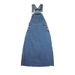 ELLE ELLE Age-Reducing Slimming Strap Denim For Women 2025 Autumn New Loose Fit Tall Long Blue Dress_mkmklike.com