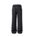 Men's Clothing Cleanfit517 Style Jeans Classic White Line Versatile Flared Slim Washed Denim Black Trousers_mkmklike.com
