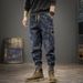 Autumn And Winter Trendy Jeans Men's American Retro Loose Leggings Casual Pants Elastic Waist Versatile Harlan Trousers_mkmklike.com
