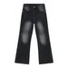 EF JEANS | 2023 New American Retro White Slightly Pulled Pants Slim-fitting Washed Jeans Men_mkmklike.com