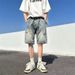 Men's Clothing Ripped Denim Shorts Men's Summer Thin 2024 New American Retro Pants Loose Trendy Large Size Shorts_mkmklike.com