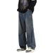 Retro Jeans Men's Spring And Autumn Loose Straight Pants Casual Trousers_mkmklike.com