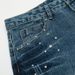 Men's Jeans Washed Distressed Vintage American High Street Design Rivet Decoration Loose Wide-Leg Straight Long Pants_mkmklike.com