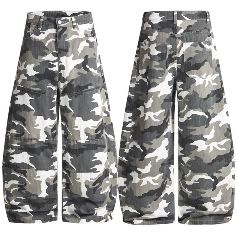 Men's Clothing & Archer0603 & American Retro Tactical Camouflage Jeans Men's Design Niche Hip Hop Trendy Wide Leg Pants_mkmklike.com