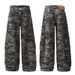 Woven American Style Trendy Brand Camouflage Cargo Wide-Leg Pants For Men Women Spring And Autumn 2025 Loose Casual Retro_mkmklike.com