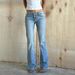 Women's Clothing High Waist Flared Jeans - Summer Stretch Denim Pants For Casual & Office Wear (Light Blue, S/M/L/XL)_mkmklike.com