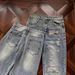 Men's Clothing Unisex American Style High Street Distressed Jeans Vintage Washed Zippered Straight Leg Trousers Trendy Casual Denim_mkmklike.com
