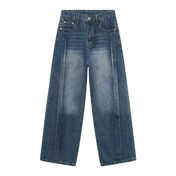 EF JEANS | 2023 New American Retro Wide-leg Pants Men's Trendy Brand Design Sense Niche Jeans High Street Pants_mkmklike.com