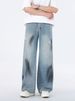 Men's Clothing Jeans Men's Summer Tall And Thin Teenager Pants Straight Loose Wide Leg Flared Pants_mkmklike.com