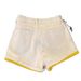 Women's Clothing Dopamine Lemon Yellow Denim Shorts Summer Design Contrast Color A Line Wide Leg Hot Pants_mkmklike.com