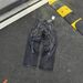 Men's Clothing Laser Stitching Sickle Pattern Embroidery Mid Waist Loose Jeans_mkmklike.com