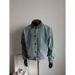 Hermitcreate Men's Peacock Green Washed Cotton Short Jacket - Lightweight Casual Workwear Coat With Stand Collar & Side Pockets_mkmklike.com