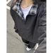 fitcheck Plaid Patchwork Jacket For Women, Spring And Autumn Vintage Design, Hoodless American-style Turn-down Collar_mkmklike.com