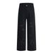 Punk Wasteland Ink Splash Spray Paint Jeans Men's High Street Trend Niche Loose Casual Straight Long Pants Design Sense_mkmklike.com