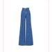 Women's Clothing Design High Waist Bow Straight Jeans Early Spring Temperament Slim Loose Wide Leg Long Pants_mkmklike.com