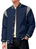 Cross-Border American West Coast Autumn Winter Men's Baseball Jacket Casual Heavyweight High Street Fleece_mkmklike.com