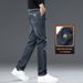 Jeans Men's Loose Straight Pants Elastic Casual Pants Thickened_mkmklike.com