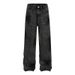 Men's Clothing Fashionable Brand, Stylish, Niche Design Pants, Hot Diamond Loose Straight Wide Leg Casual Jeans, Straight Pants For Men And Women_mkmklike.com