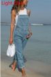 Women's Clothing Denim Skirt Overalls Slimming Suspenders Skirt Jumpsuit_mkmklike.com