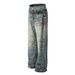 Women’s Clothing Trendy Washed Old Design High End Men's Straight Loose Jeans_mkmklike.com