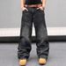 Men's Clothing Relaxed Fit Straight-Leg Jeans – Classic Washed Denim Pants With Slight Stretch (Cotton, Vintage Distressing, Everyday Essential)_mkmklike.com