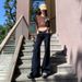 Minghai Low-rise Non-tight Flared Jeans Women, 2025 Autumn New American Retro Style, Slimming Wide-leg Pants For Trendy_mkmklike.com