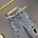 Distressed Dad Jeans For Women – High Waisted Loose Fit Denim Pants With Rhinestone Embellishments (90s Vintage Style, Cropped Length)_mkmklike.com