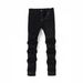 Men's Clothing Men's Slim Fit Stretch Skinny Jeans - Classic Black Denim Pants For Everyday Wear_mkmklike.com