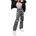 New Women's Ripped Street Jeans Pants Fashion Street Jeans_mkmklike.com