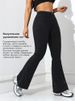 Women's Clothing Women's Flared Jeans High Waist Stretch Denim Pants For Work & Casual Wear - Classic Black Bootcut Trousers With Comfort Fit_mkmklike.com