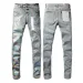 Mens Womens Designer Jeans Distressed Ripped Bikers Denim Cargo For Men Women Fashion Mans Black Pants_mkmklike.com