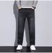 Autumn And Winter New High-end Retro Straight Men's Jeans Fleece Thickened Elastic Loose Casual Long Pants Men's Trend_mkmklike.com