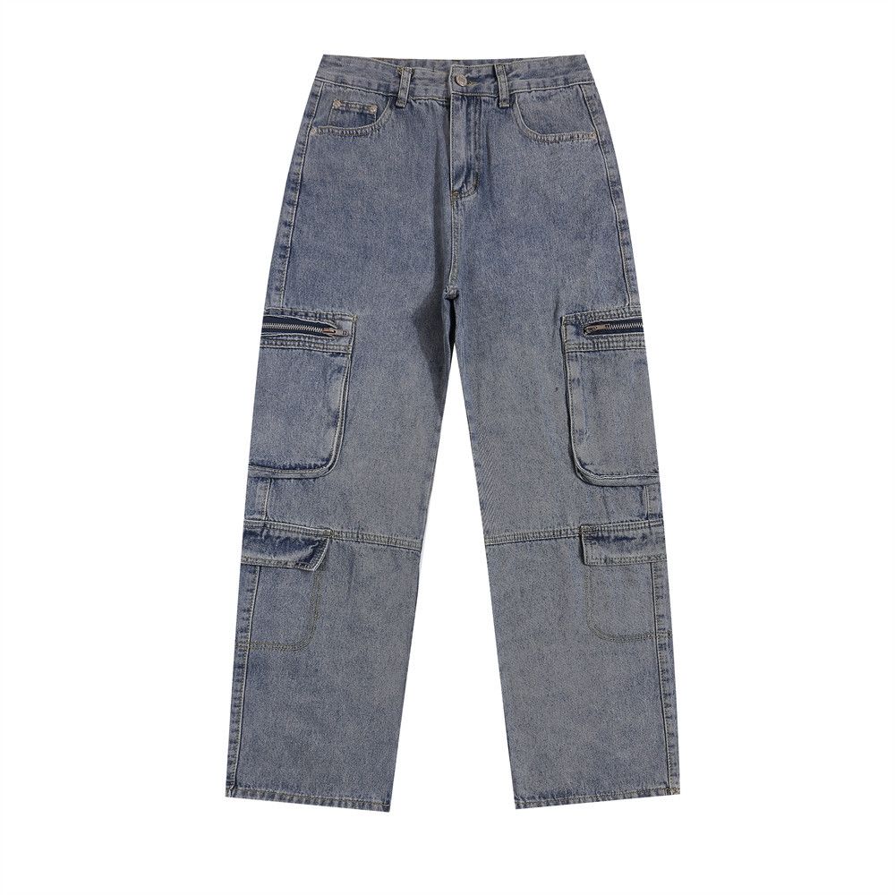 Men's Clothing High Street Cargo Denim Trousers_mkmklike.com