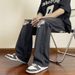 Ripped Jeans Men's Summer American Retro Trendy Brand Straight Wide-leg Pants High Street Ruffian Handsome Casual Trousers_mkmklike.com