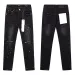 Designer Puff Print High Quality Denim Ripped Washed Work Slim Men's Pants Button Type Winter Warm Jeans_mkmklike.com