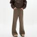 "Retro Maillard Brown Jeans – Unisex Loose Fit Straight Leg Pants With Slimming Effect, Wasteland Style Denim For Casual & Streetwear"_mkmklike.com