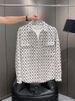 Men's Turn-Down Collar Shirt 2025 Autumn New European Fashion Printed Letter Jacket Youth Workwear Outerwear_mkmklike.com