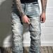 Men's Clothing Retro Slim Fit Men's Blue Jeans Versatile Simple Skinny Denim American Style_mkmklike.com