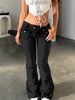 Women's Low-Rise Flared Jeans – High-Stretch Slim Fit Denim Pants For A Fashionable & Comfortable Look_mkmklike.com