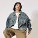 Loom European High-End Yellow Mud Dyed Heavyweight Jacket For Men, New Autumn And Winter American Street Style Trendy Denim_mkmklike.com