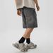 Men's Summer Casual High-Waist Ripped Denim Shorts Trendy Loose Fit 5/8 Length Retro Washed Pants_mkmklike.com